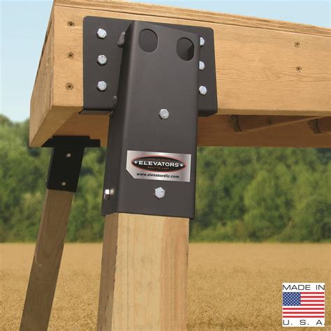 menards metal angle bracket|4x4 elevator brackets tree stand.